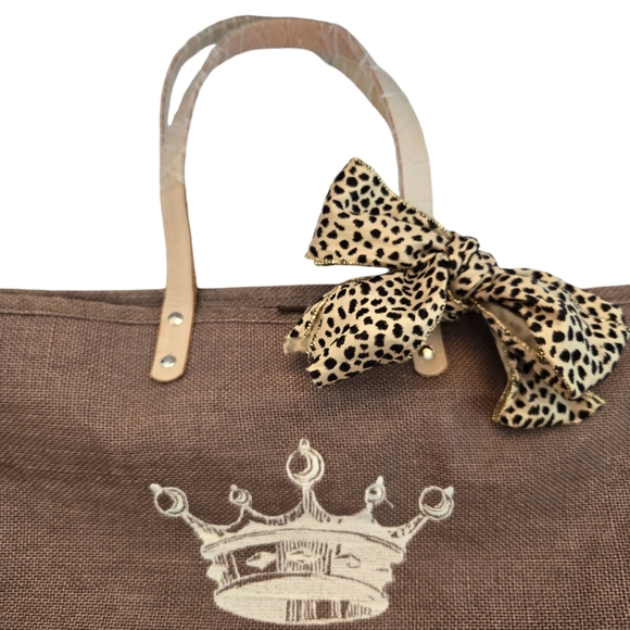 Ballard Designs 25th Anniversary Crown Canvas‎ Large Tote - Picture 3 of 8